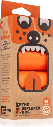 Explorer Dog økologiske poser til hundeekskrementer 60 stk.