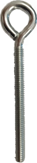 Lukket øje med metrisk gevind M6 × 60 mm, galvaniseret (150 stk)
