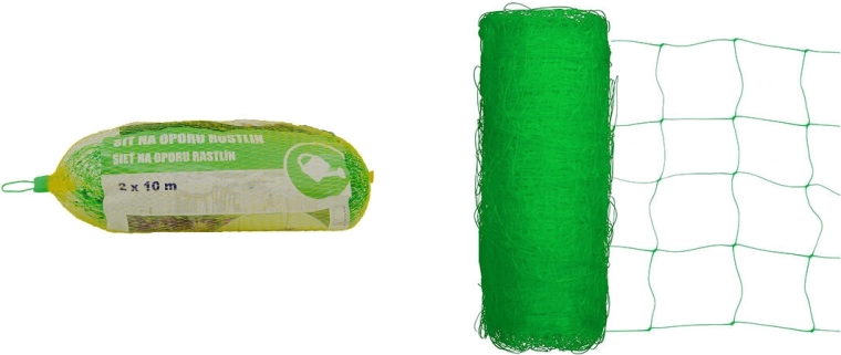 Plantenet til støtte 2 × 10 m, maske 17 × 17 cm