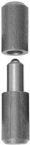 Svejsbar hængsel med kugle 65 × 16 mm
