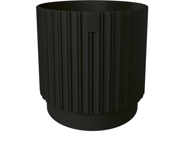 Blomsterkrukke MIKA Cyli Petit ECO Recycled 26 cm – dybsort