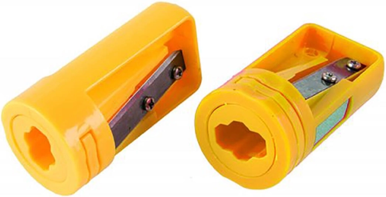 Blyantspidser til tømrer- og flade blyanter med slibeflade