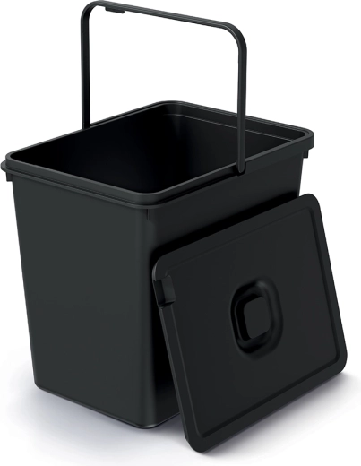 Skraldespand Systema Basic Flap 23 l – genanvendt sort