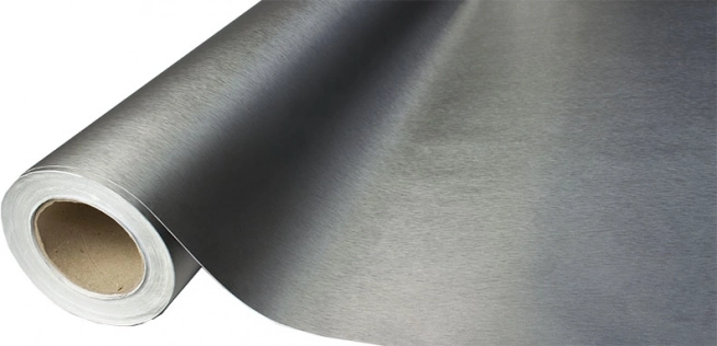 Termoplastisk selvklæbende folie grafitbørstet 1,52x30m