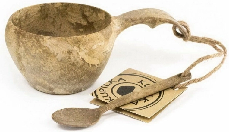 Kupilka 21 klassisk krus Brown med ske