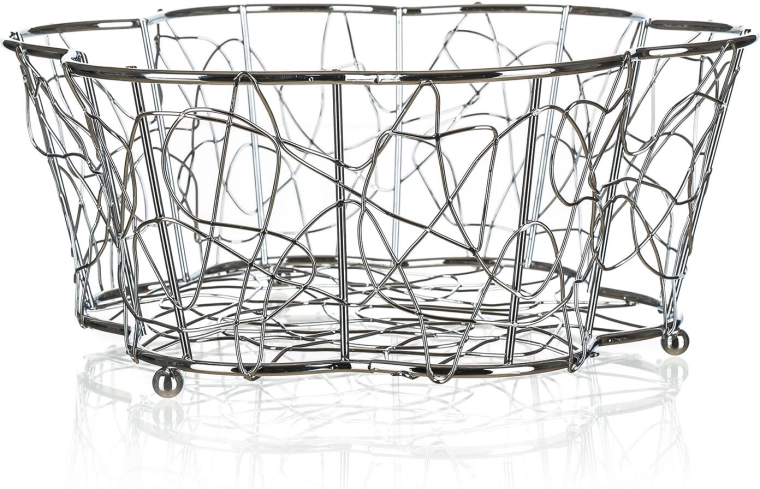 Trådkurv til frugt VANITY, krom, 24 × 10 cm