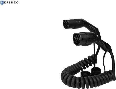Defenzo Spiro AC22 spiralformet Type 2-opladningskabel 10 m