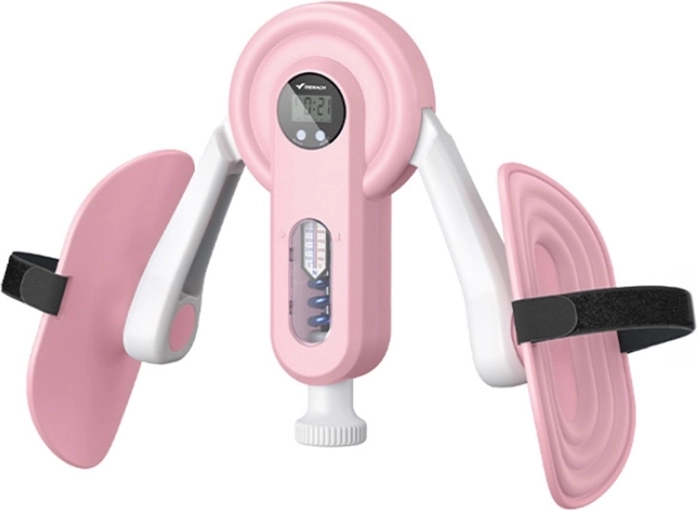 Ben- og inderlårstræner Merach MR-2522 hvid og pink