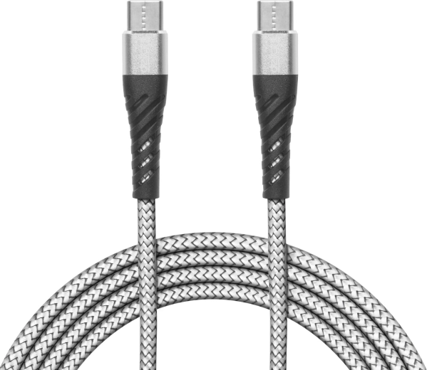 Datakabel USB-C til USB-C, hvid, 2 m