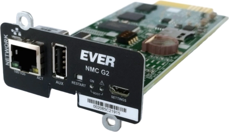 Netværkskort NMC G2 til UPS RT Pro 1–3K og RT Plus 6–10K