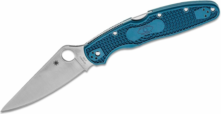 Spyderco Police 4 Lightweight foldekniv K390, blå FRN-skæfte