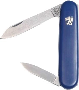 Lommefoldekniv i rustfrit stål med plastgreb