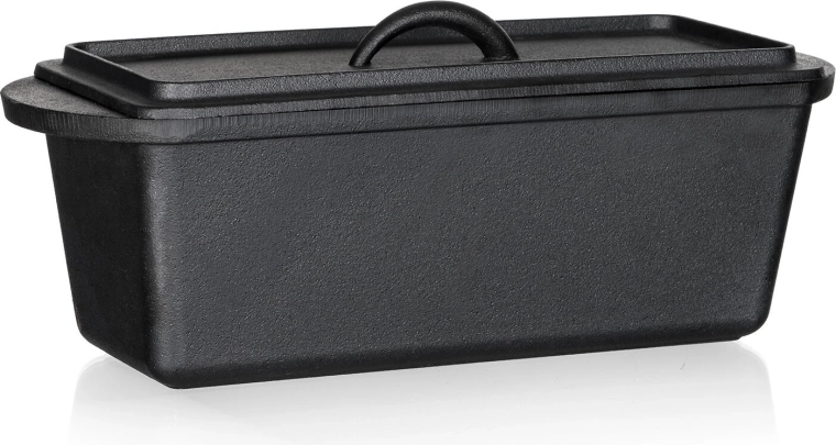 Lågform i støbejern til brød EXCELLENT 3 l, sort