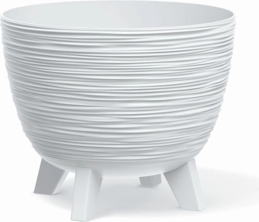 FURU blomsterpotte 39,5 cm hvid – designet plastikcover til planter til indendørs og udendørs brug