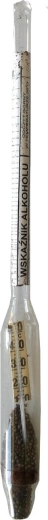Alkoholmeter med termometer til måling af alkohol