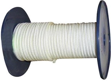 Flettet polyamidsnor uden kerne 4 mm hvid 200 m