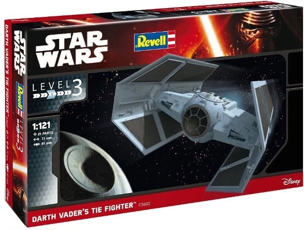 Modelbyggesæt af Darth Vaders TIE Fighter 1:121 – REVELL STAR WARS