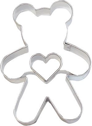 Kageudstikker bjørn med hjerte