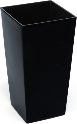 Urtepotteskjuler med indsats Finezja 14 × 14 cm sort