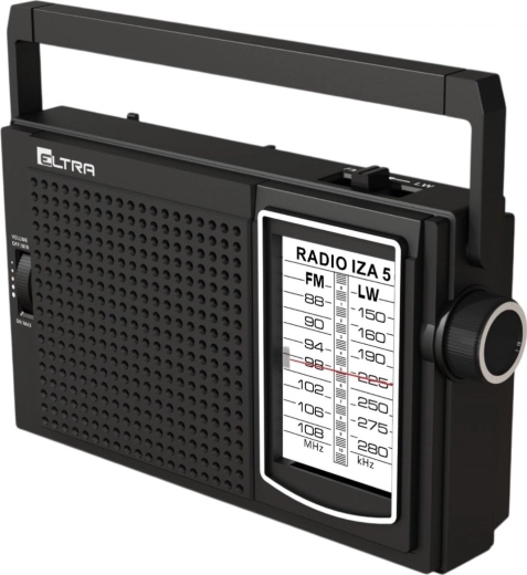 Bærbar radio IZA-5 sort