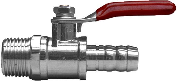 Have-kugleventil til slange 1/2″, krom