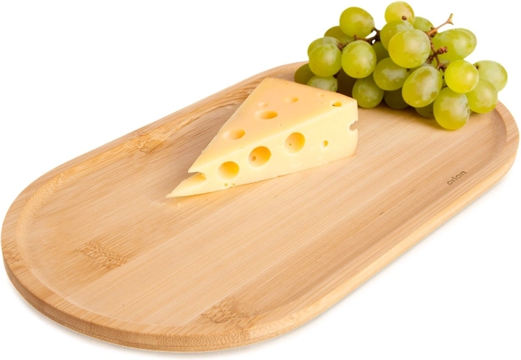 Oval serveringstallerken af bambus 28 × 15 cm