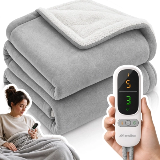 Elektrisk opvarmet tæppe CozyHeat 160 W, grå