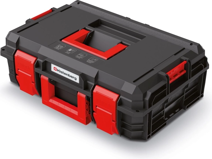 Værktøjskuffert X‑BLOCK PRO, 546 × 380 × 194 mm, sort