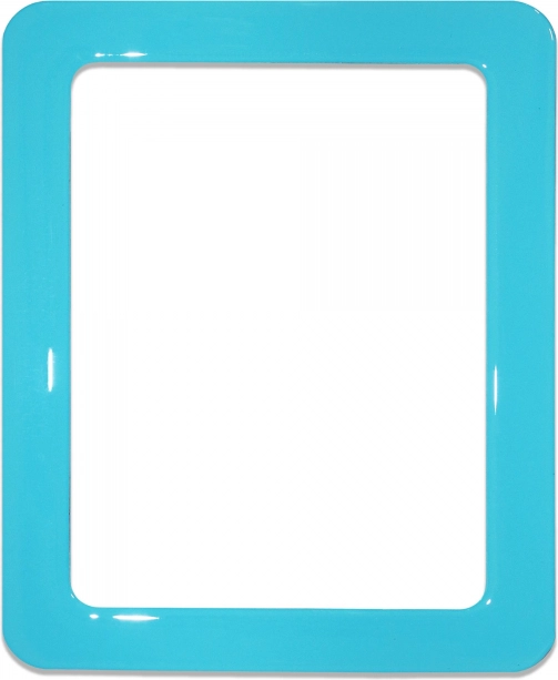 Selvklæbende magnetisk ramme 12,3 × 8,1 cm – Lyseblå 19 × 23,8 cm