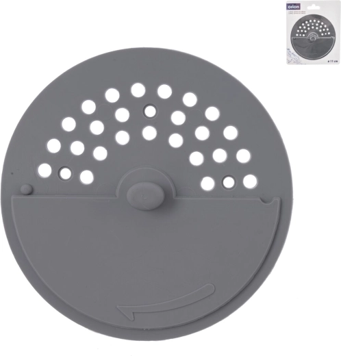Drejelig afløbsprop Twist TPE 11 cm grå