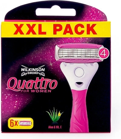 Wilkinson Quattro for Women udskiftelige barberhoveder 6 stk
