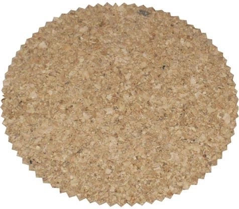 Runde korkbordskånere med bølget kant 10 cm, sæt med 6 stk.