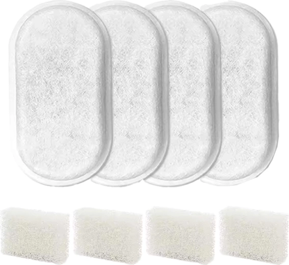 Udskiftningsfiltre til ROJECO 2 l springvand – sæt med 4 stk.