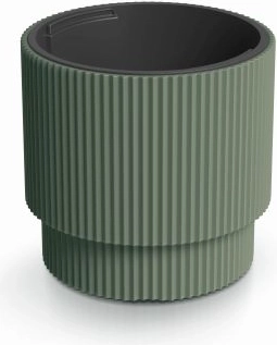 Urtepotte Milly med indsats, mørkegrøn, 29,8 cm