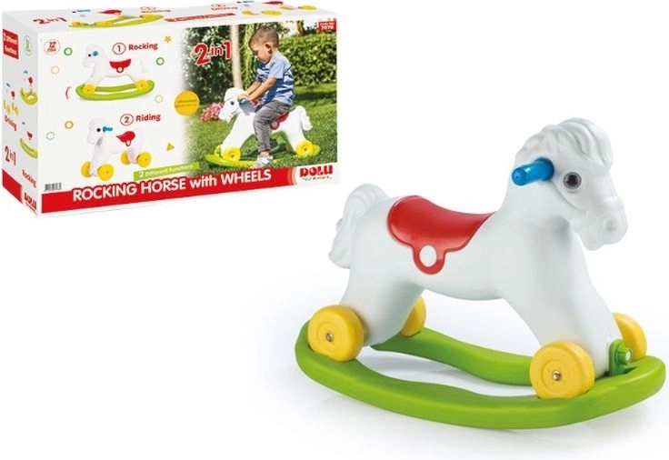 DOLU 2-i-1 gyngehest med hjul