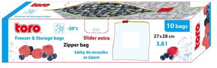 Fryseposer TORO 3,8 l, 10 stk.