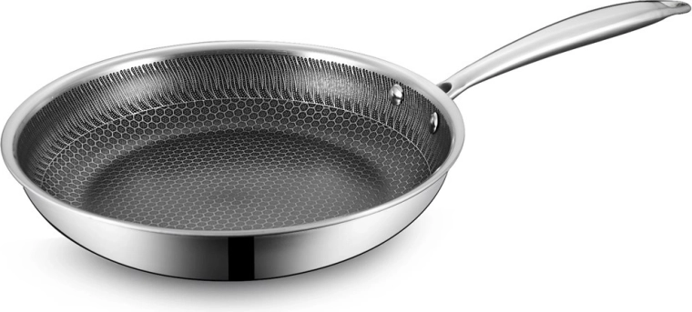 Maestro professionel pande i rustfrit stål med honeycomb-overflade 28 cm