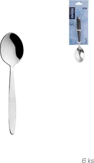 Elegant kaffeske i rustfrit stål, 6 stk.