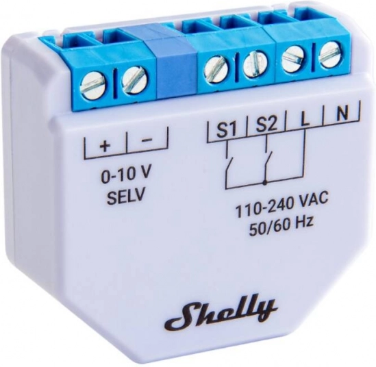 Shelly Plus 0-10V lysdæmper WiFi/Bluetooth