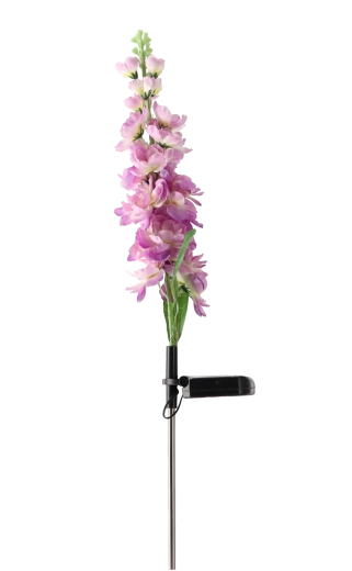 Solcelledrevet have-lampe gladiolus 70 cm, 15 LED, varm hvid