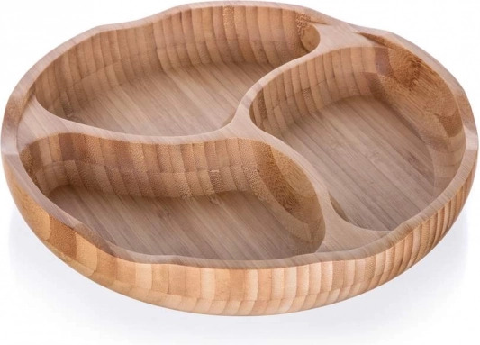 Delt bambustallerken BRILLANTE Bamboo 25 x 4 cm