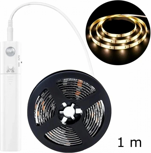 LED-lysbånd med bevægelsessensor 1 m