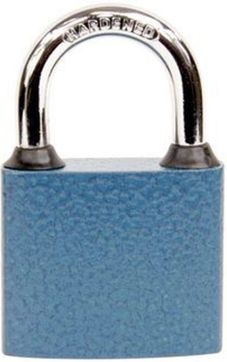 Hængelås Richter Oval 45 med samme nøgle, 3 nøgler