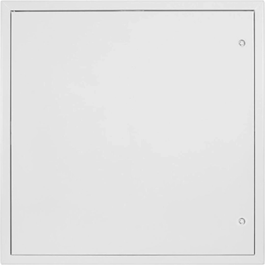 Inspektionslåge 800 × 800 mm hvid stålplade