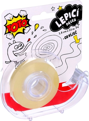 Klæbebånd med dispenser 1,8 cm x 33 m