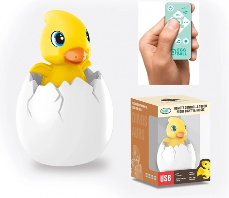 Natlampe med musik - klækkende kylling