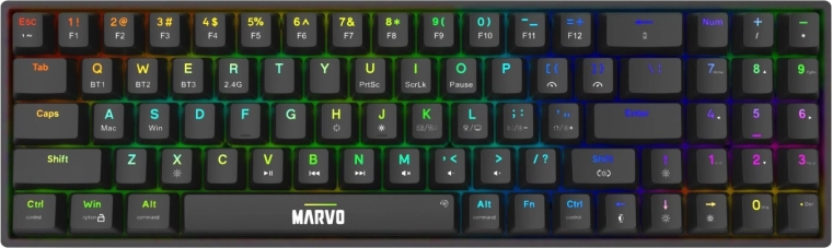 Trådløst mekanisk gamingtastatur Shogo 78W, sort