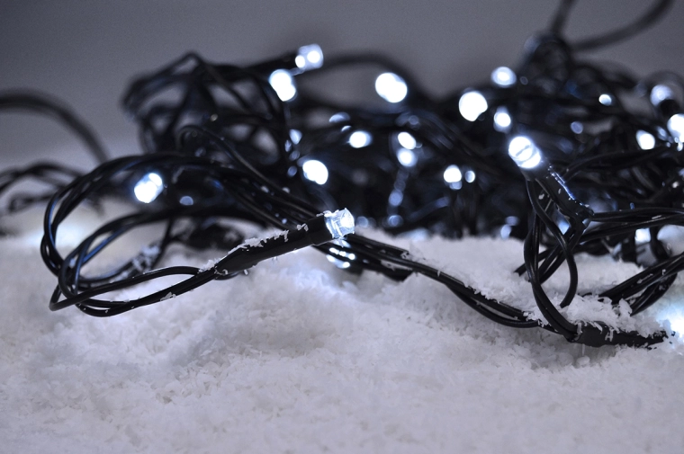 Solight LED udendørs julelyskæde 50 LED 5 m kold hvid