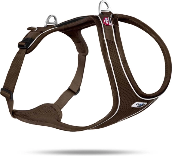 Curli Belka Comfort hundesele, brun, størrelse XS