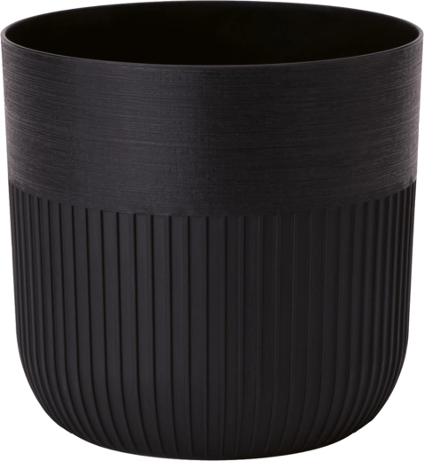 Lang blomsterkrukke LUCA 40, dybsort, med indsats